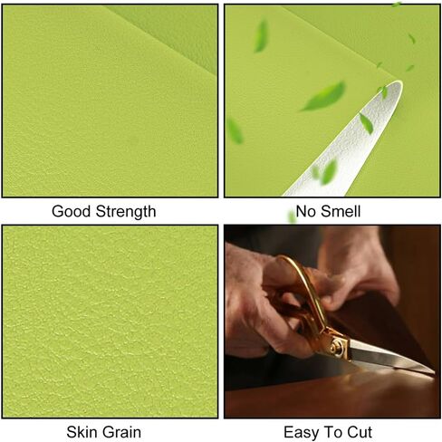 Litchi 12 Pieces Mixed Color 3.7x5.7inch Faux Leather Vinyl Fabric Sheets Sample in Kuwait