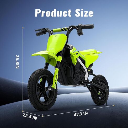 Kids Electric Dirt Bike ، 24 فولت كهربائيًا على دراجة نارية للأطفال من عمر 6 سنوات وما فوق ، امتصاص صدمات الإطارات على الطرق الوعرة مع فرامل الأسطوانة ، ركوب لعبة تصل إلى 11 ميل في الساعة (أحمر) (أحمر) in Saudi Arabia