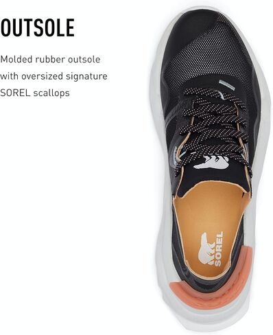 Sorel Women's Kinetic RNEGD Float Shoes - Sea Salt, Paradiso Peach - Size 9 in Saudi Arabia