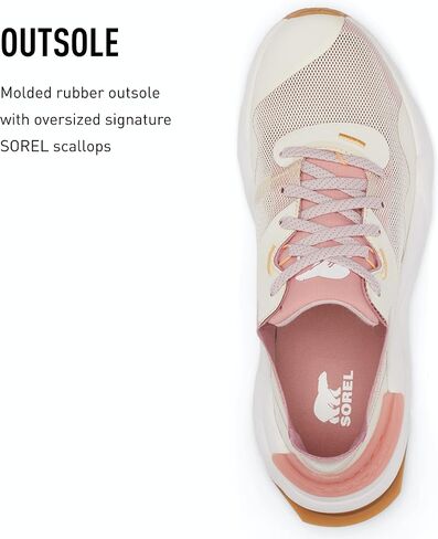 Sorel Women's Kinetic RNEGD Float Shoes - Sea Salt, Paradiso Peach - Size 9 in Saudi Arabia