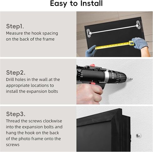 تخزين بندقية مخفي ، بندقية مخفية آمنة للمسدسات مع قفل مغناطيسي ، إطارات صور خشبية للمسدس ، وأثاث المنزل الخفي ، وأثاث الأثاث الإخفاء صندوق إطار صورة ، أسود in Kuwait