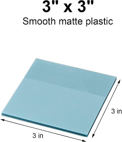 Transparent Sticky Notes,6 Pack 3x3 in, Clear ，Self-Adhesive Waterproof Translucent, Clear Notes, for Bible Sticky Notes, School, Office (Pastel 6 Colors, 3 * 3 Inch) in Kuwait