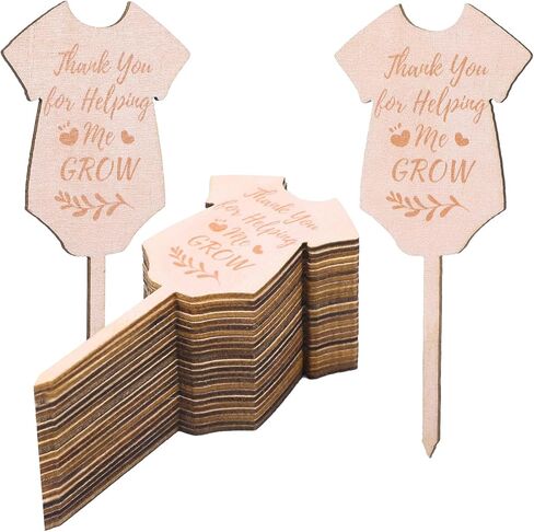 30 Pcs Let Love Grow Signs, Let Love Grow Seed Packets Wooden Plant Labels, Succulent Tags Wedding Favors Hexagon Decorations, Garden Marker Plant Tags and Labels for Wedding Gift Flower Garden in Kuwait