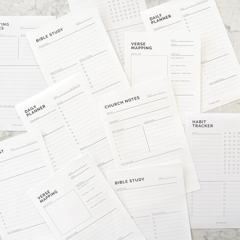 Todaisy Paper Church Notes Notepad 5.5 x 8.5 Tear Away Notepad, Sermon Christian Worship Study Guide, Religious Teaching Tool. 50 tear off sheets in Saudi Arabia