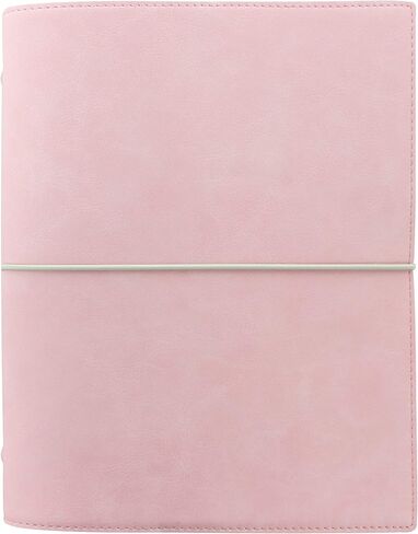 Filofax Domino Soft Organizer ، حجم A5 ، الوردي الشاحب-السلس ، نظرة الجلدية ، تأثير الحبوب ، اللمس ، ست حلقات ، مذكرات تقويم لمدة أسبوع إلى آخر ، متعدد اللغات ، 2025 (C022604-25) in Saudi Arabia
