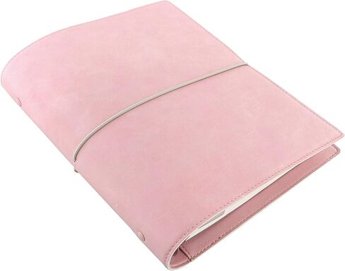 Filofax Domino Soft Organizer ، حجم A5 ، الوردي الشاحب-السلس ، نظرة الجلدية ، تأثير الحبوب ، اللمس ، ست حلقات ، مذكرات تقويم لمدة أسبوع إلى آخر ، متعدد اللغات ، 2025 (C022604-25) in Saudi Arabia