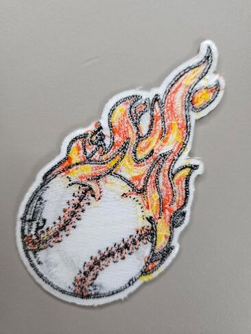 3.5 بوصة مطرزة الحديد البيسبول على التصحيح | البيسبول الرياضية الزخرفية الحديد على/خياطة على بقع للملابس ، القبعات ، السترات ، الملابس ، حقائب الظهر ، الثقوب in Kuwait