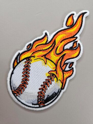 3.5 بوصة مطرزة الحديد البيسبول على التصحيح | البيسبول الرياضية الزخرفية الحديد على/خياطة على بقع للملابس ، القبعات ، السترات ، الملابس ، حقائب الظهر ، الثقوب in Kuwait