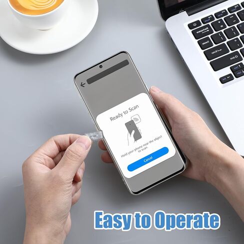 50 PCS NFC TAGS ملصقات NTAG213 ملصقات NFC قابلة للبرمجة إعادة إعادة كتابة رقاقة 137 بايت ذاكرة ملصقات لاصق فارغة علامات RFID متوافقة مع جميع NFC-CANFODING in Saudi Arabia