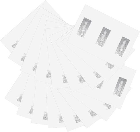 50 PCS NFC TAGS ملصقات NTAG213 ملصقات NFC قابلة للبرمجة إعادة إعادة كتابة رقاقة 137 بايت ذاكرة ملصقات لاصق فارغة علامات RFID متوافقة مع جميع NFC-CANFODING in Saudi Arabia