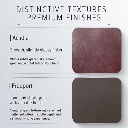Gallery Leather Journal - Crafted in Maine, USA - Elegant Leather Writing Notebook with 192 Lined Pages - A Timeless Space for Your Thoughts - Acadia Black, 9.75x7.5, Large Lined in Kuwait