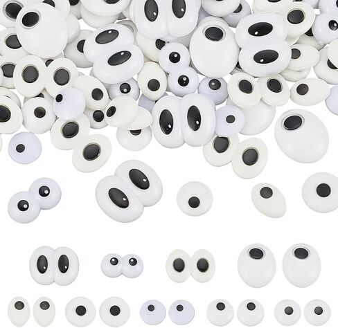 Ph Pandahall 90pcs 9 أنماط كابوشين السلامة العين ، 16 ~ 24 مم كرتون عيون عيون راتنجات الراتنج الكروشيه العيون للحرف اليدوية للإبداعات المحبوك in Saudi Arabia