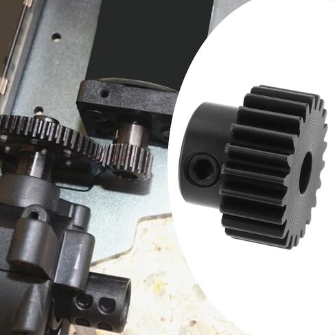 22T Pinion Gear, 0.5 Mod Hardened Steel Gear 1/8 Bore Motor Gear Suitable for 2mm Shaft Motor CSG182R08, for RC Car Truck Gear Drive in Saudi Arabia