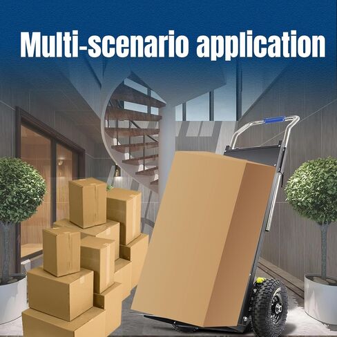 تسلق الدرج الكهربائي Dolly ، عربة Heavy Duty 880 رطلاً سعة 1200 واط شاحنة يدوية مزودة بمحركات مع تصميم قابل للطي لتحريك أجهزة الثلاجة (أسود) in Saudi Arabia