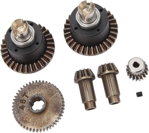 RC Car Motor Gear Kit, Differential Drive Assembly Single Gear Spindle Gear SCY 16101 16102 16103 16201pro 1/16 RC Cars in Saudi Arabia