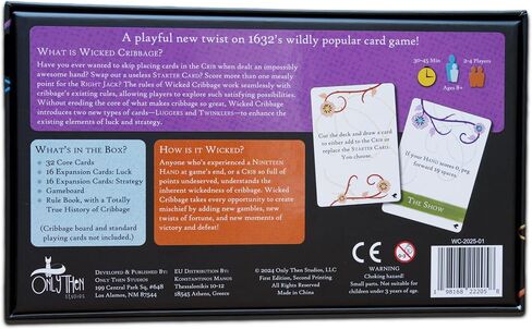 Wicked Cribbage | A Playful Twist On A Classic Game | 30-45 Minute Playtime | Ages 8+ | Quick, Easy to Learn in Saudi Arabia