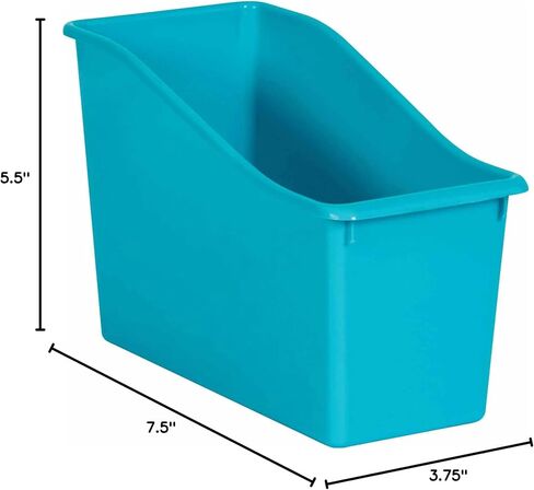 Teacher Created Resources Teal Plastic Book Bin, Pack of 6 in Saudi Arabia