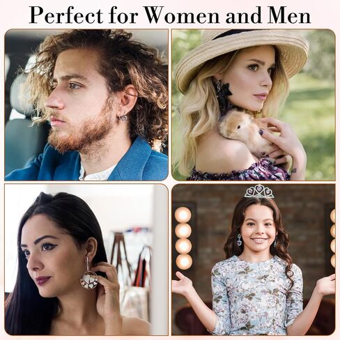 8pcs arkring rafters ظهورهم ، ودعم الأقراط للبدائل للأزرار ، ومربط ضيقة كبيرة للأقراط الثقيلة والأذنين (4 ذهبية و 4 فضية) in Kuwait