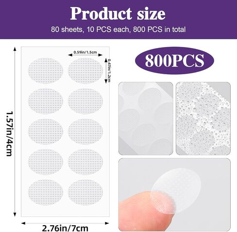 800pcs بقع دعم الفص في الأذن ، وملصقات فص الأذن المضادة للماء ، وملصقات قرط غير مرئية للانقسام الأذن ، ومنتجات رعاية الأذنين لثقب الأذنين الممزقة أو الممتدة in Saudi Arabia