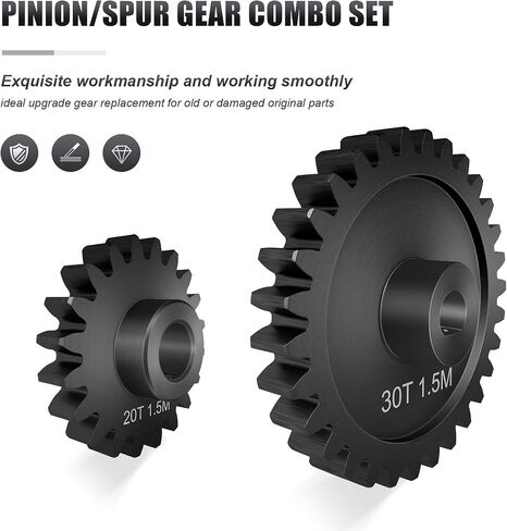 GEAN MAIN GEAR 35T M1.5 عمود مع تحمل 45# من الفولاذ على شكل D مع ترس مع 20T PINON لتراكسكاساس -1/5 X-MAXX 6S/8S Monster Truck و 1/6 4WD XRT 8S-78086-4 ، 1.5 MOD MOD GEAR GEAR GEAR LARGE in Kuwait