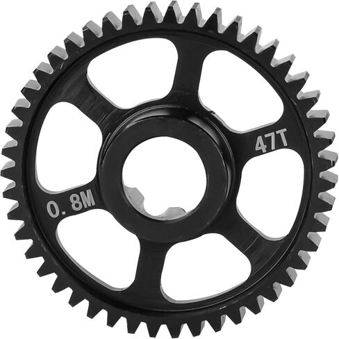Steel 47t 0.8mod ترقيات التروس الرئيسية جزء من 1/16 Mini Maxx 4WD RTR Brushless Monster Truck Mini XRT ، RC Spur Gear 0.8 الوحدة 47 الأسنان لـ 1/16 MINI MAXX BL-2S/MINI XRT VXL-3S ، استبدل 10761 in Saudi Arabia