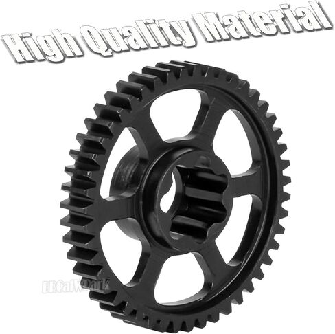 Steel 47t 0.8mod ترقيات التروس الرئيسية جزء من 1/16 Mini Maxx 4WD RTR Brushless Monster Truck Mini XRT ، RC Spur Gear 0.8 الوحدة 47 الأسنان لـ 1/16 MINI MAXX BL-2S/MINI XRT VXL-3S ، استبدل 10761 in Saudi Arabia