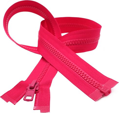 ykk 26 "فيلون سحاب ~ ykk #5 سستة رياضية بلاستيكية مقولبة ~ فصل - 817 Hot Pink (1 Zipper/Pack) in Saudi Arabia