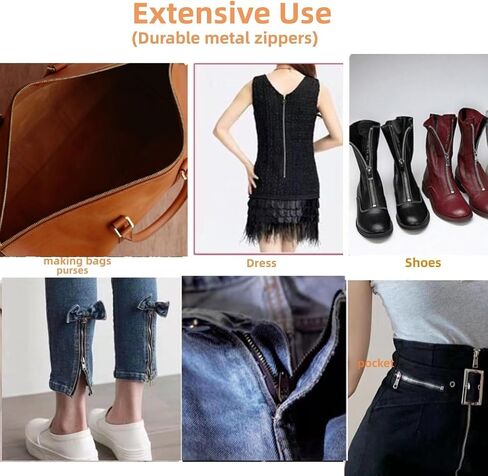Wonesifee Metal Zippers 20pcs #3 Antique Brass Close-end Non-Separating Short Zippers Assorted Colorful for Purses Bags Pockets Handbags DIY Sewing Mixed 10Colors 2pcs Each (10Colors, 8inch-20pcs) in Kuwait