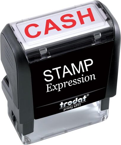 StampExpression - Cash Office Self Inking Rubber Stamp - Red Ink (A-5013) in Saudi Arabia