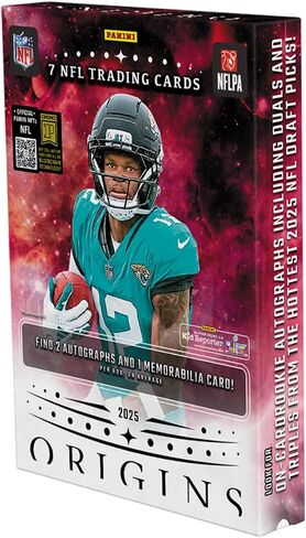 2025 Panini Origins Football Hobby Trading Card Box (1 Rookie Jersey Autograph في صندوق) in Saudi Arabia