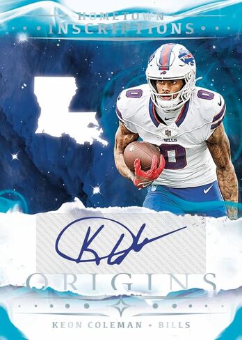 2025 Panini Origins Football Hobby Trading Card Box (1 Rookie Jersey Autograph في صندوق) in Saudi Arabia