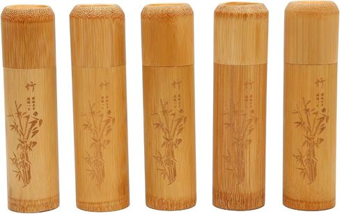 Pet Urn 5pcs Sturdy Wood Scattering Cremation Small Urns Set, Mini Spreading Cremation Tube Urn for Adult Male Female Pet Dog Cat Ashes, 4.7x1.2x1.2in Pet Cremation Ashes Container in Saudi Arabia