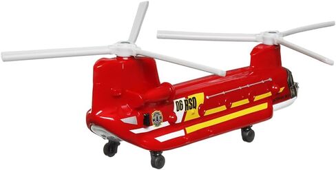 مربعات Matchbox قابلة للتجميع القابلة للتجميع في سماء السماء المعدنية المستوحاة من طائرة هليكوبتر دوار تشينوك تراوح شينوك-HLJ21 ~ ثقيلة رفع مزدوج المحرك الأحمر ~ يشمل playmat in Saudi Arabia