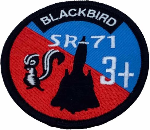 Skunk Works® SR-71 Blackbird® 3+ Patch – with Hook and Loop, Officially Licensed in Saudi Arabia