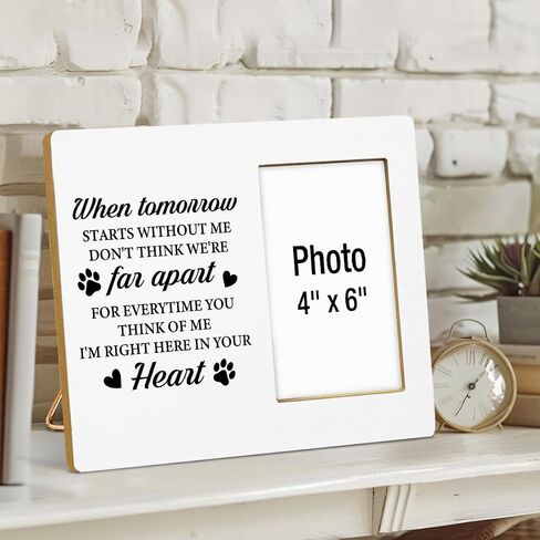 Pet Memorial Gift for Dogs Photo Frame, Dog Memorial Gifts for Loss of Dog, Cat Loss Sympathy Gifts, Thanks for Everything I Had a Wonderful Time Wooden Picture Frames, Photo 4 x 6 Inches in Saudi Arabia