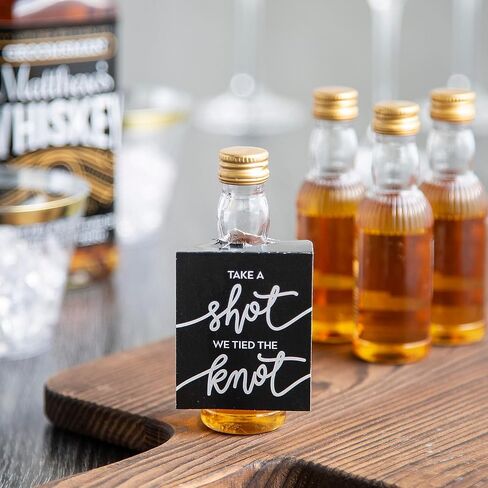 Bulk 96 Pieces Take a Shot Wedding Shooter Favor Tags in Saudi Arabia
