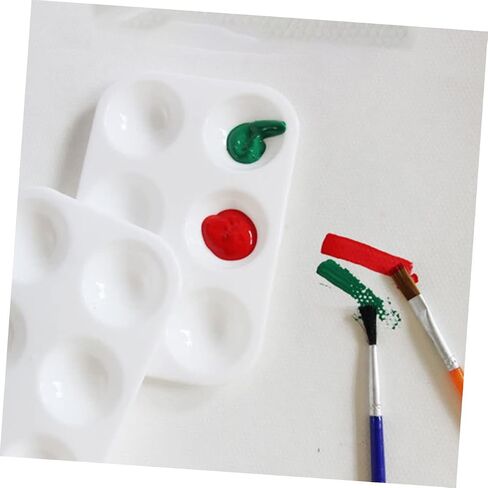 Gadpiparty 20pcs Sturdy Plastic Painting Palette Washable Miniature Paint Racks for Artists in Saudi Arabia