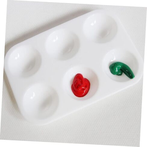 Gadpiparty 20pcs Sturdy Plastic Painting Palette Washable Miniature Paint Racks for Artists in Saudi Arabia