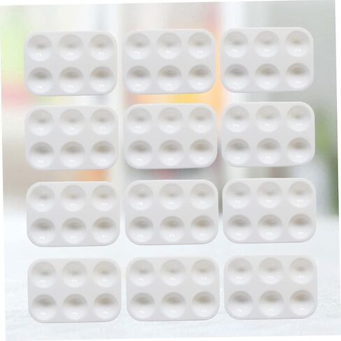 Gadpiparty 20pcs Sturdy Plastic Painting Palette Washable Miniature Paint Racks for Artists in Saudi Arabia