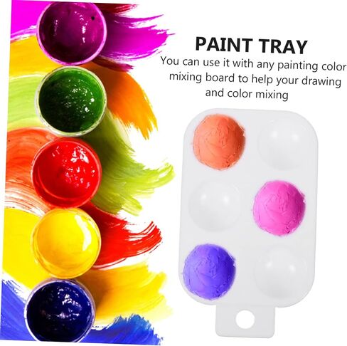 Gadpiparty 10Pcs Color Mixing Palette Portable Art Paint Board with Handle for Home School Use for Oil Painting DIY Crafts for Artists in Saudi Arabia