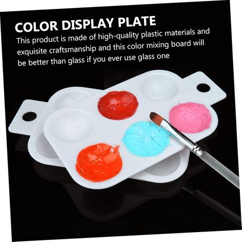 Gadpiparty 10Pcs Color Mixing Palette Portable Art Paint Board with Handle for Home School Use for Oil Painting DIY Crafts for Artists in Saudi Arabia