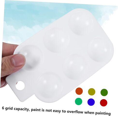 Gadpiparty 10Pcs Color Mixing Palette Portable Art Paint Board with Handle for Home School Use for Oil Painting DIY Crafts for Artists in Saudi Arabia