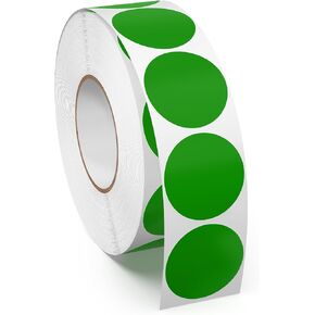 1 Inch Red Dot Circle Stickers Roll 1000 PCS Self-Adhesive Vinyl Round Color Coding Labels Writable Waterproof for Jar Garage Sale Business Classroom Office Home in Saudi Arabia