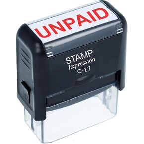 StampExpression - UNPAID Office Self Inking Rubber Stamp - Red Ink (A-5415) in Saudi Arabia