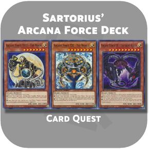 مجموعة مخصصة كاملة ل yu-gi-oh! GX - Sartorius 'Arcana Force Deck in Kuwait