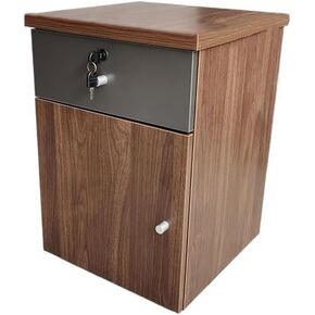 File Cabinet/Printer Stand Locking with Drawer Movable Cabinet Mobile File Cabinet Office Storage Storage Desk Side Small Cabinet Short Cabinet Filing Cabinet for Home Office(Brown) in Saudi Arabia
