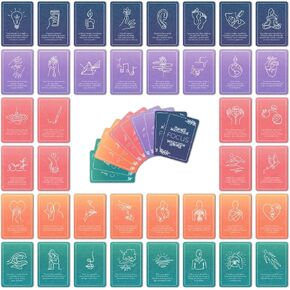 52 Mindfulness Cards, Stress and Anxiety Relief Mindfulness Tools, Therapy Games, Positive and Inspirational Gifts, Wellness and Meditation Tools, Affirmation Notes for Women and Men in Saudi Arabia
