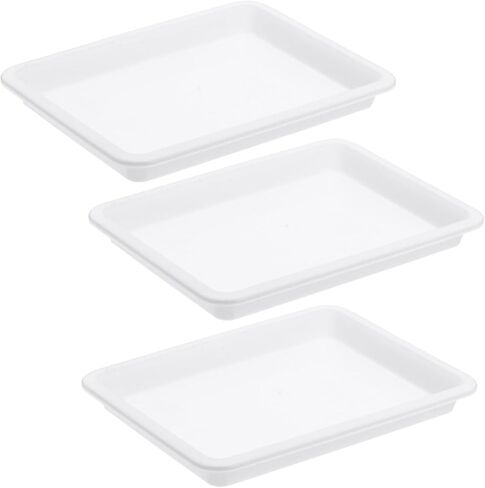 DOITOOL 3PCS صينية نشاط بلاستيكية من الدرجة الغذائية مجموعة للبنين والبنات A5 الحجم والمنظم الحرفي للمواد PP قوية للتجارب المدرسية والفنون الحرف in Saudi Arabia