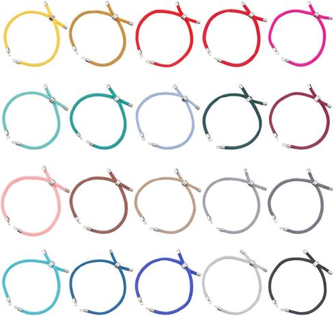 SUNNYCLUE 20Pcs 20 Colors Adjustable Nylon Bracelet Braided Cord Bracelets Bulk Colorful Metal Silver Brass Ends Alloy Tree of Life Thread Rope Chain for Friendship Jewelry Making DIY Crafts Supplies in Saudi Arabia