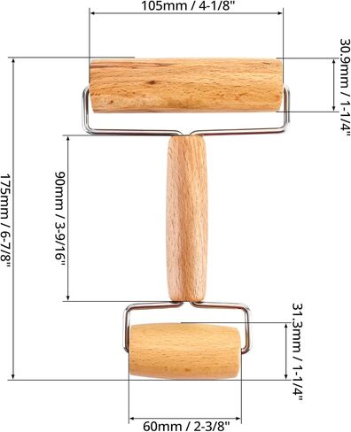 Qwork 2PCS الصلبة الأسطوانة 2 في 1 ، 6-7/8 "أداة ثنائية ثنائية للوصول إلى طين العمل in Kuwait